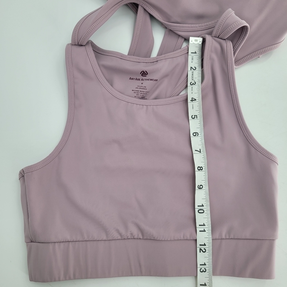 any age activewear COMPLETE COVERAGE TUMMY CONTROL SPORT TANK WITH BRA Medium - Picture 11 of 13